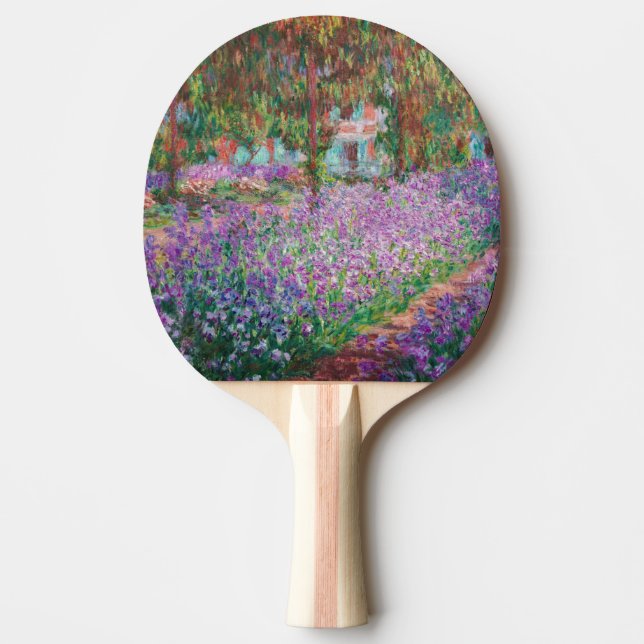 Raquete De Ping Pong Claude Monet - O Jardim do Artista em Giverny (Frente)