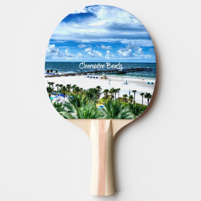 Raquete De Ping Pong Clearwater Beach, Florida (Frente)