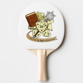 Raquete De Ping Pong Cleric Dice Design