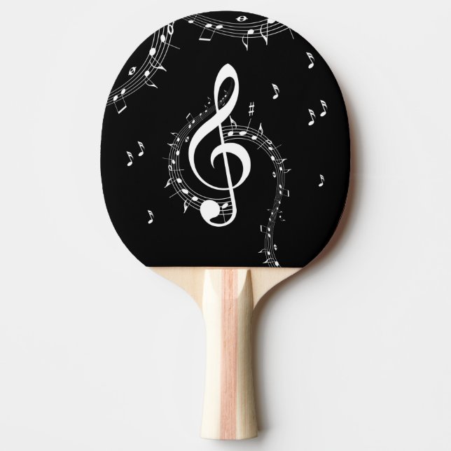 Raquete De Ping Pong Climacic G Clef Music Black (Frente)