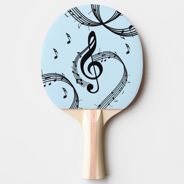 Raquete De Ping Pong Climactic G Clef Music Blue (Frente)