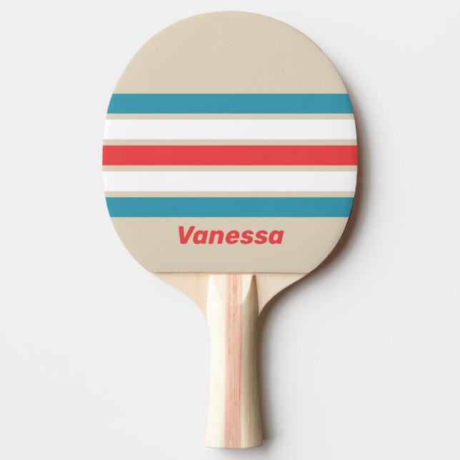 Raquete De Ping Pong Cloud Chaser Across Striping with Name (Frente)