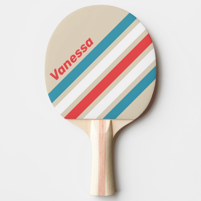 Raquete De Ping Pong Cloud Chaser Angled Striping with Name (Frente)