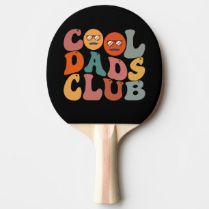 Raquete De Ping Pong Clube dos Pais Legais Dia dos Pais Retro Groovy