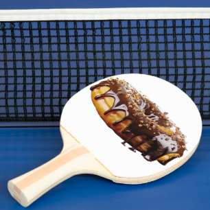 Raquete De Ping Pong Cobertura grossa e brilhante de donut decadente da