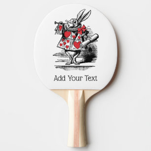 Raquete De Ping Pong Coelhinho Branco Trompetista Alice no País das Mar