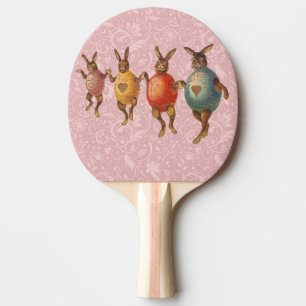 Raquete De Ping Pong Coelho da Páscoa Ovos Dançantes