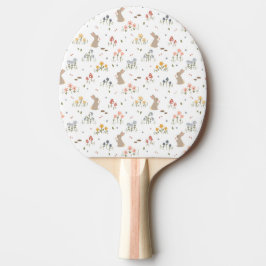 Raquete De Ping Pong Coelho felz pascoa de flores silvestres Coelho inf
