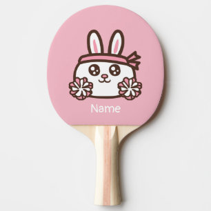 Raquete De Ping Pong Coelho fofo de desenho animado