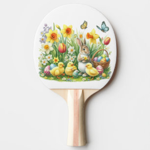 Raquete De Ping Pong Coelho/primavera Clássico/Vintage/frango