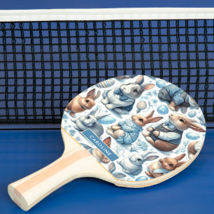 Raquete De Ping Pong Coelho Vintage Cónico Sem Costura