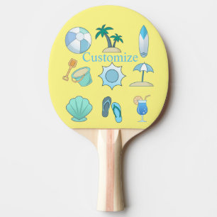 Raquete De Ping Pong Coisas da vida na praia Thunder_Cove