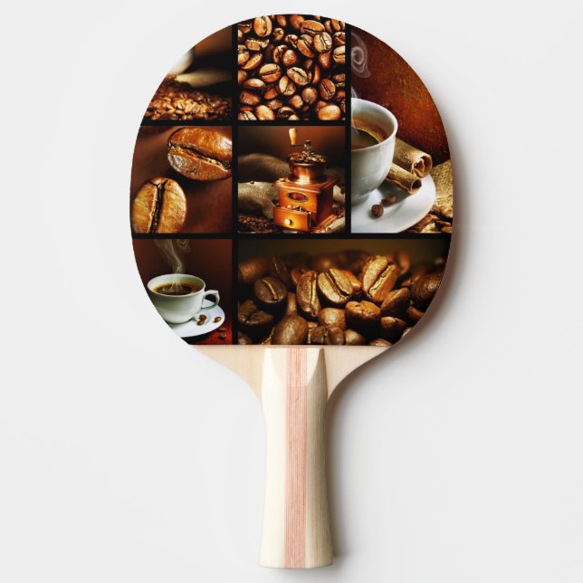 Raquete De Ping Pong Colagem 2 do café (Frente)