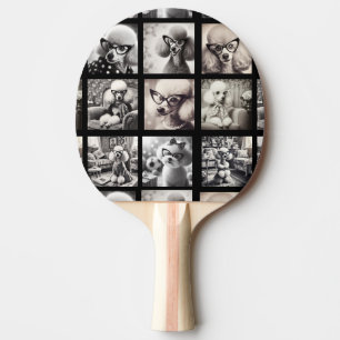 Raquete De Ping Pong Colagem de Fotos Divertidas 9 Imagens