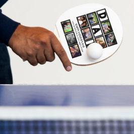 Raquete De Ping Pong Colagem de Fotos do Dia de os pais Feliz 9 Persona