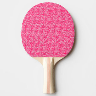 Raquete De Ping Pong Coleção de Impressões Leopardo-de-Chita Rosa