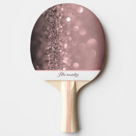 Raquete De Ping Pong Coleta Rosa Personalizada