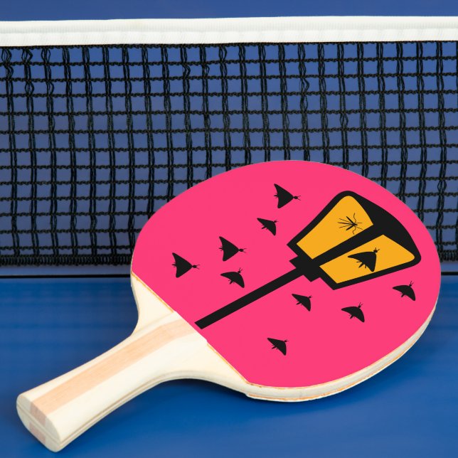 Raquete de Ping Pong com Luz de Rua e Mariposa (Insitu)