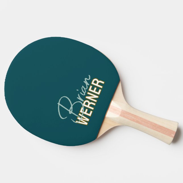 Raquete de Ping Pong com o Nome Dele (Lateral)