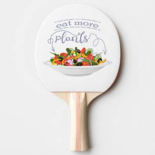 Raquete De Ping Pong Coma mais plantas com cartazes de motivação de sal