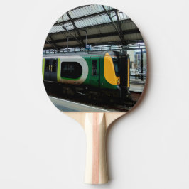 Raquete De Ping Pong Comboio verde , na estação de Liverpool