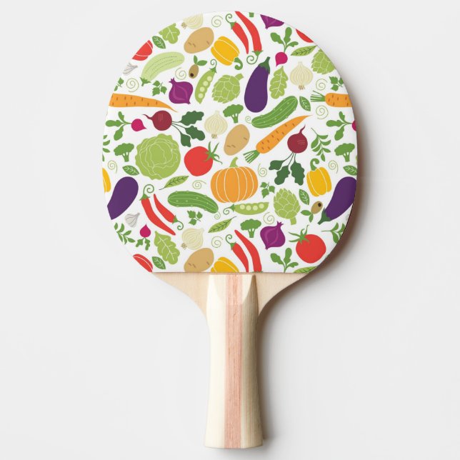 Raquete De Ping Pong Comida em um fundo branco (Frente)