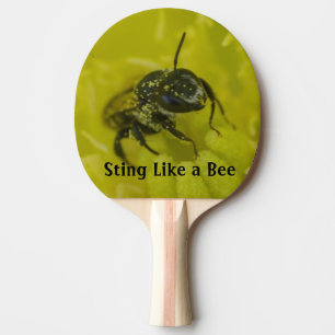 Raquete De Ping Pong Como uma abelha - Engraçado Paddle com texto