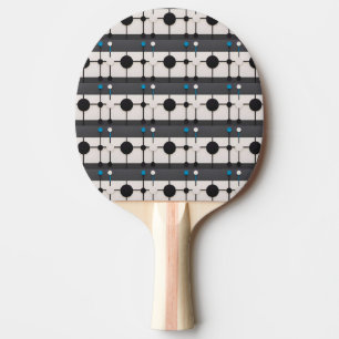 Raquete De Ping Pong Composição Geométrica Abstrata com Círculos