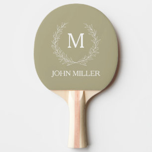 Raquete De Ping Pong Condecoração de coroa herbácea elegante