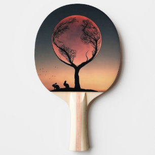 Raquete De Ping Pong Conjunto de Cornhole Paisagem Dramática da Árvore