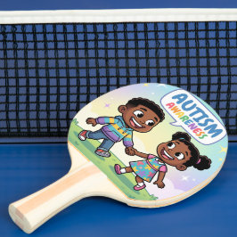 Raquete De Ping Pong Conscientização do Autismo #2