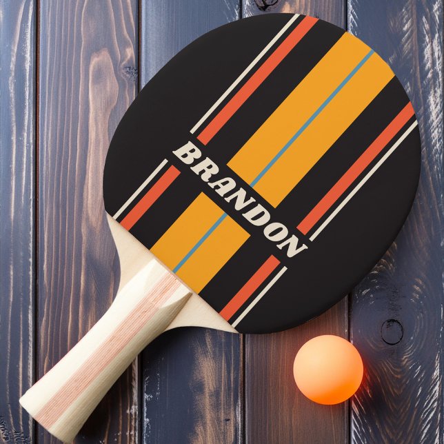 Raquete De Ping Pong Conselho Arco-Íris Escuro Retroativo com Escuridão (Criador carregado)
