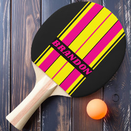 Raquete De Ping Pong Conselho Brilhante Retrovisor com Nome