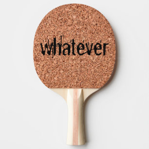 Raquete De Ping Pong Conselho Cork - Texto personalizável