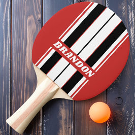 Raquete De Ping Pong Conselho de Zebra Urbana Retroativa com Nome