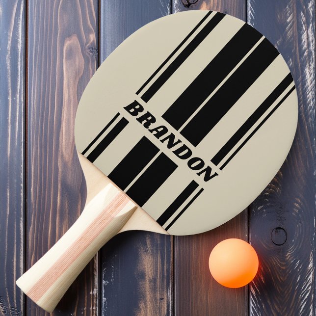 Raquete De Ping Pong Conselho Retro Alabastro com Nome (Criador carregado)