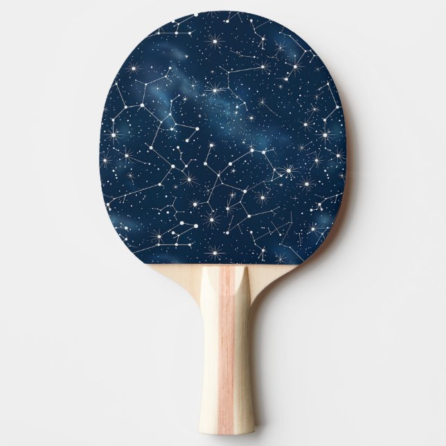 Raquete De Ping Pong Constelação Celestial - Noite Estelar (4) (Frente)