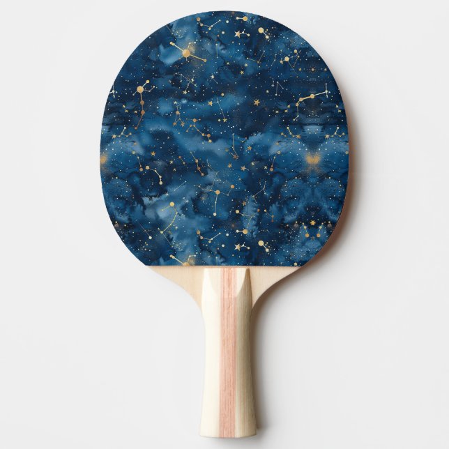Raquete De Ping Pong Constelação Celestial - Noite Estelar (7) (Frente)