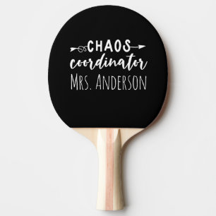 Raquete De Ping Pong Coordenador do Caos - Mãe Colega de Trabalho