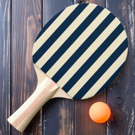 Raquete De Ping Pong Cor Azul do Mar Profundo com Striping