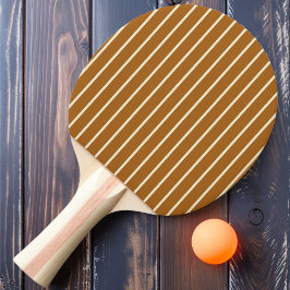 Raquete De Ping Pong Cor da Areia Queimada com Striping de pinos