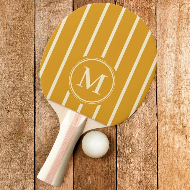 Raquete De Ping Pong Cor do Botão Queimado com Faixa Monográfica (Criador carregado)