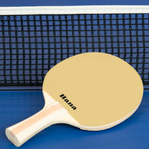 Raquete De Ping Pong Cor do Camelo Texto diferente em ambos os lados