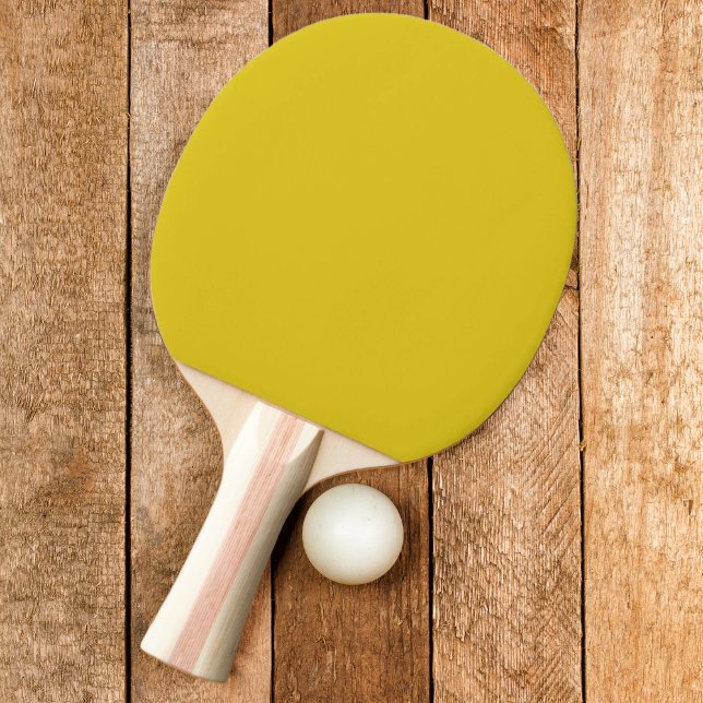 Raquete De Ping Pong Cor do limão escuro sólido (Criador carregado)