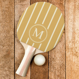 Raquete De Ping Pong Cor do nascer do sol com faixa de monograma