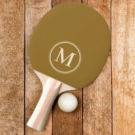 Raquete De Ping Pong Cor Monograma Sólido Vento Desértico Quente