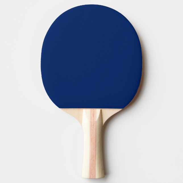 Raquete De Ping Pong Cor Real Azul Sólido (Frente)