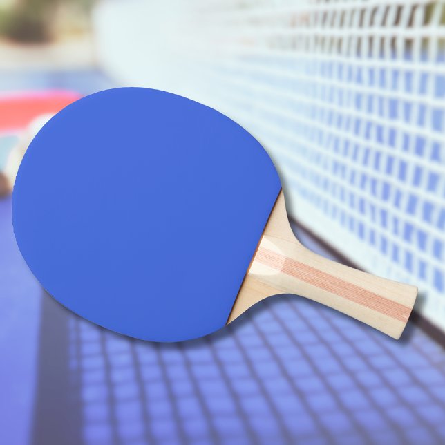 Raquete De Ping Pong Cor Real Azul Sólido | Clássico | Elegante (Criador carregado)