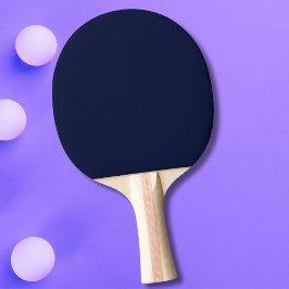 Raquete De Ping Pong Cor Sólida Azul do Marinho da Meia-Noite