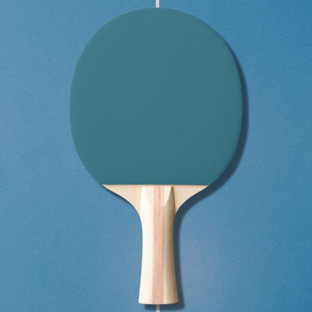 Raquete De Ping Pong Cor Sólida Azul Teal (Criador carregado)
